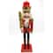 Wizardi 12" Classic Wooden Swordsman Christmas Nutcracker Festive Decoration
